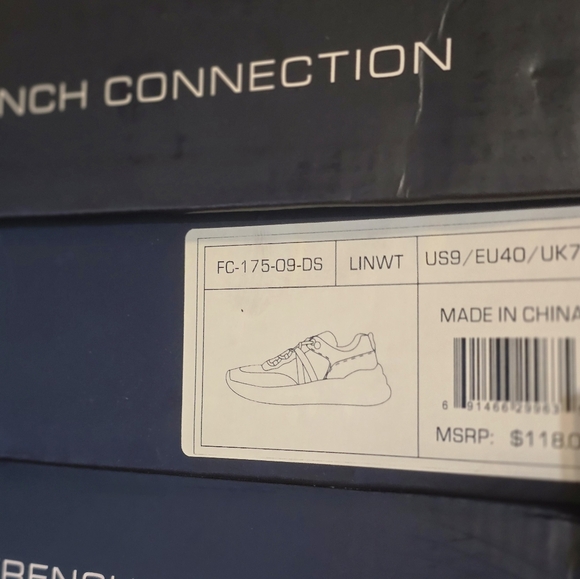 Women's French Connection Riley Sneakers Size 9.0. Get ready to hit the paveme - Picture 5 of 10